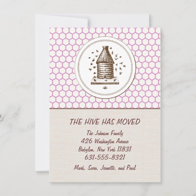 Moving Announcement | Hive | Purple (Front)