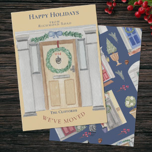 Moving Announcement Home or Business Christmas