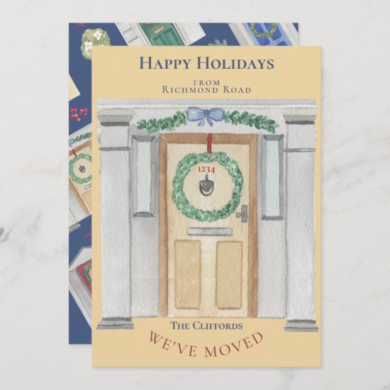 Moving Announcement Home or Business Christmas