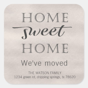 Moving Announcement Home Sweet Home Sticker