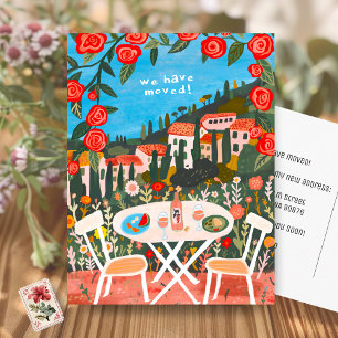 MOVING ANNOUNCEMENT New Address Countryside Views Postcard