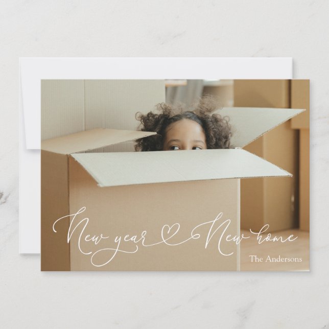 Moving Announcement New Year New Home  (Front)