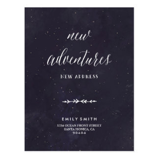 Moving announcement Postcard