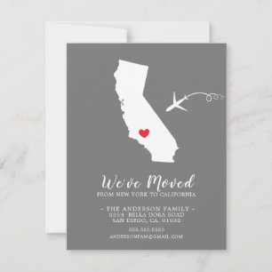 Moving Announcement State California