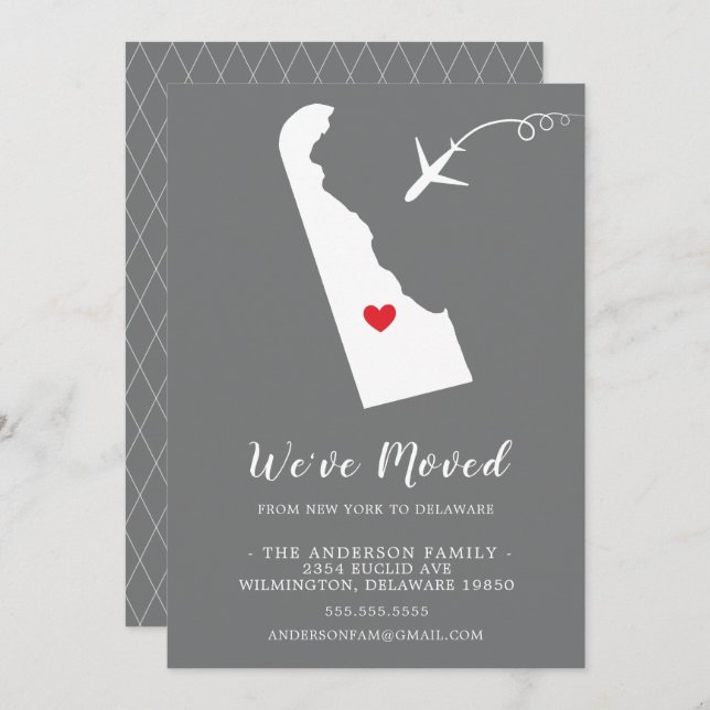 Moving Announcement | State DELAWARE (Front/Back)