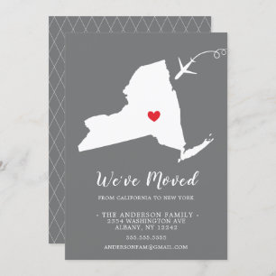 Moving Announcement State NEW YORK