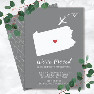 Moving Announcement State Pennsylvania