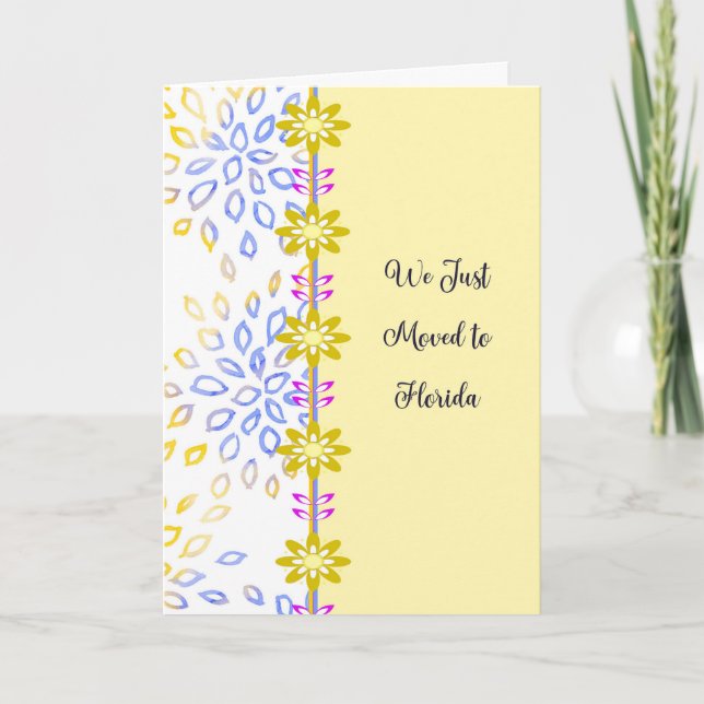 Moving Announcement to Florida (Front)