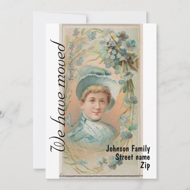 Moving Announcement Vintage Ladies 1 (Front)