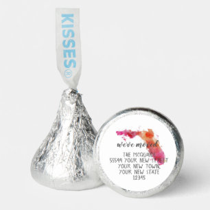 Moving Announcement Watercolor Florida Hershey®'s Kisses®