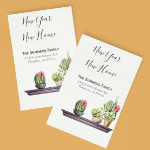 Moving Announcement We've Moved New Years Year Postcard