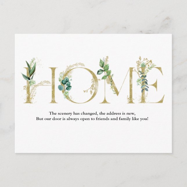 Moving Announcement We've Moved Postcard (Front)