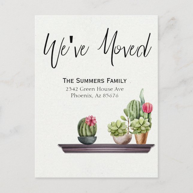 Moving Announcement We've Moved Potted Plants (Front)