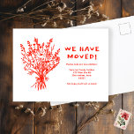 MOVING ANNOUNCEMENT Wildflower Bouquet Cute Doodle Postcard<br><div class="desc">Send a message about your move to friends and family members with this lovely floral art. Customize this hand drawn card with your own text on the front and back! Customize by clicking "personalize" to change the text or "edit design" to change fonts, colors and more! Let me know if...</div>