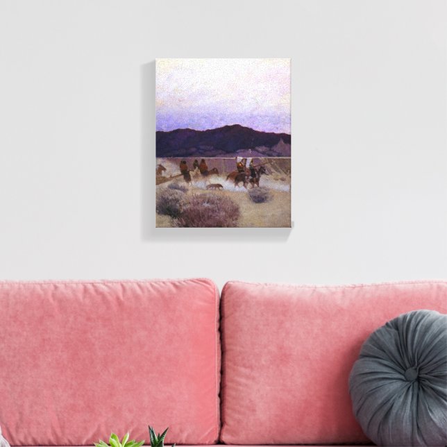 Moving Camp by Newell Convers Wyeth Canvas Print (Insitu(LivingRoom))