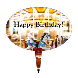Moving Carousel Cake Topper