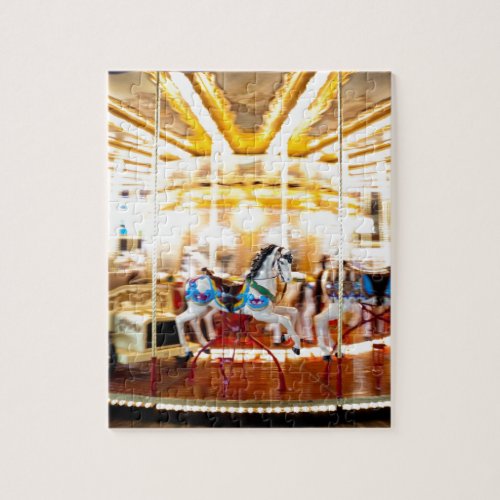 Moving Carousel Jigsaw Puzzle