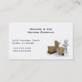Moving Co. Business Card (Back)
