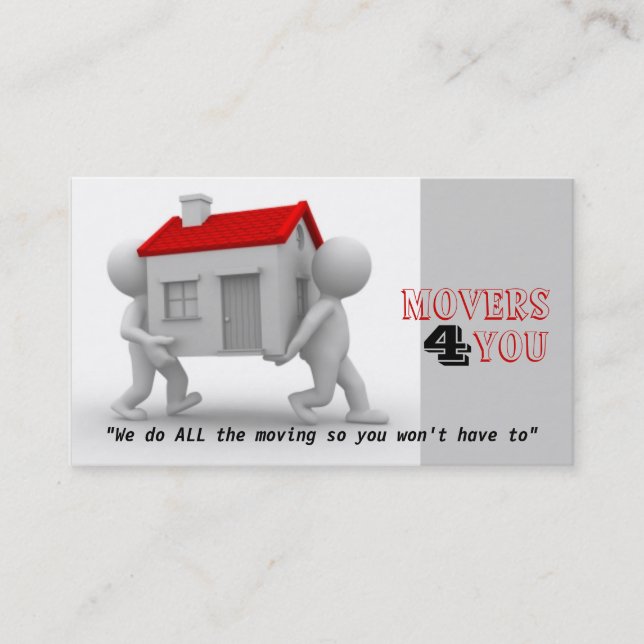Moving Co. Business Card (Front)