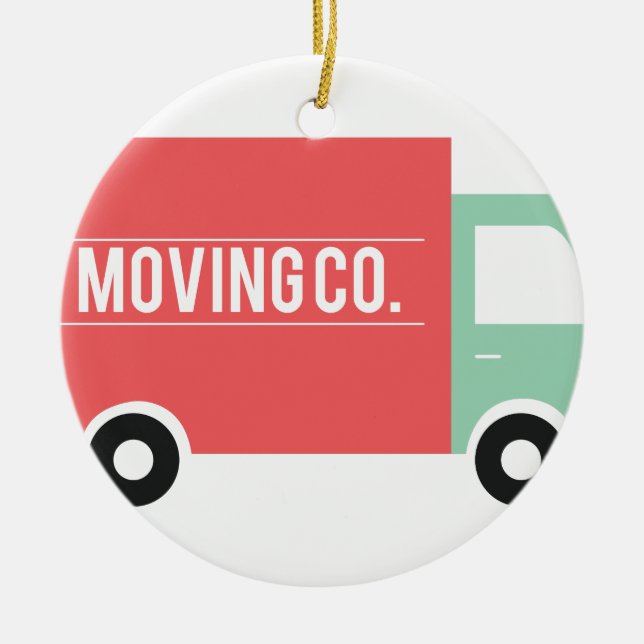 Moving Co. Ceramic Ornament (Front)