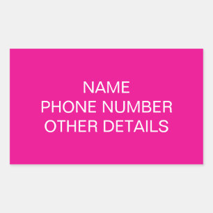 Moving College Storage Box Label