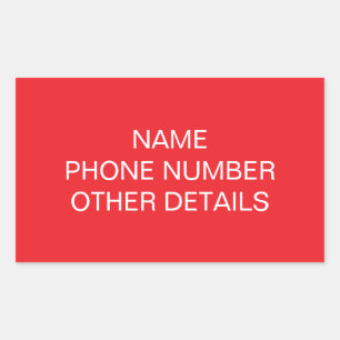 Moving College Storage Box Label