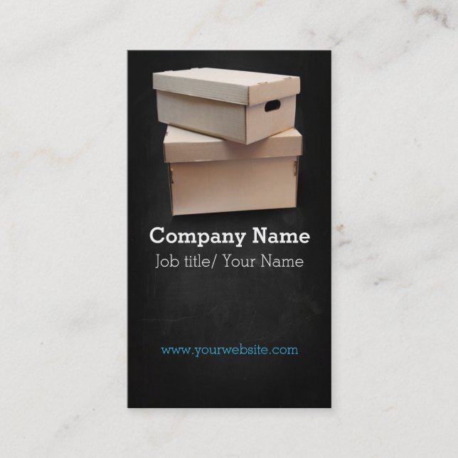 Moving company/Box/Boxes/Cardboard company Business Card (Front)