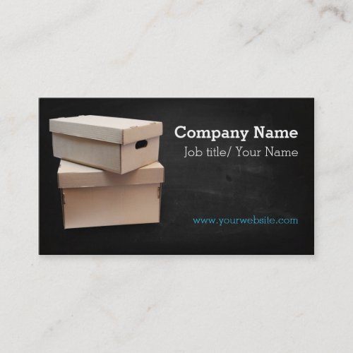 Moving companyBoxBoxesCardboard company Business Card