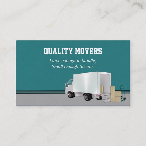 Customizable Moving Company, Business Card