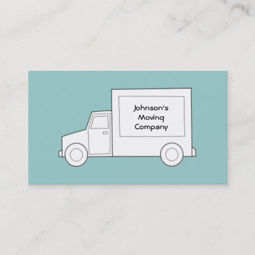 Customizable Moving Company Business Card