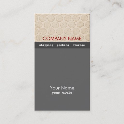 Customizable Moving Company Business Card