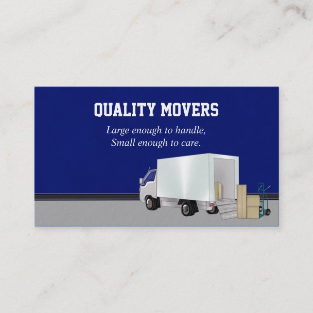 Moving Company, Business Card (Front)