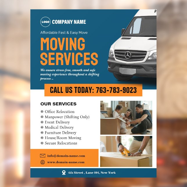 Moving Company Window Cling (Sheet 2)