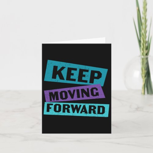 Moving Forward Mental Health Message  Card