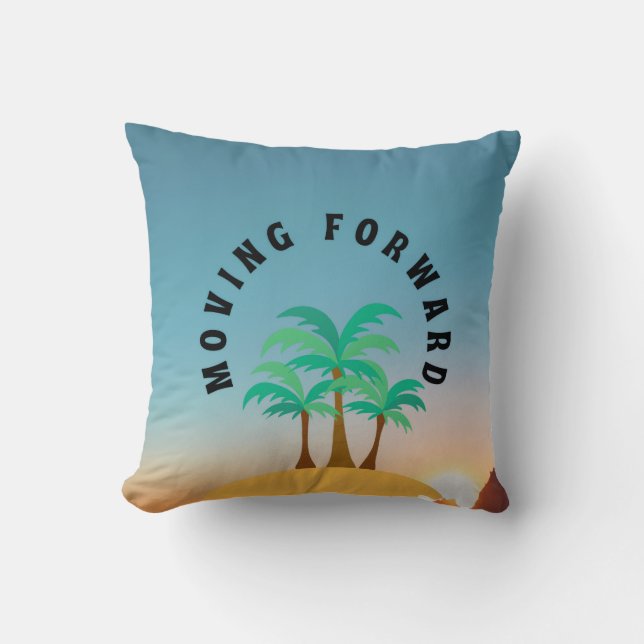 Moving Forward  Throw Pillow (Front)