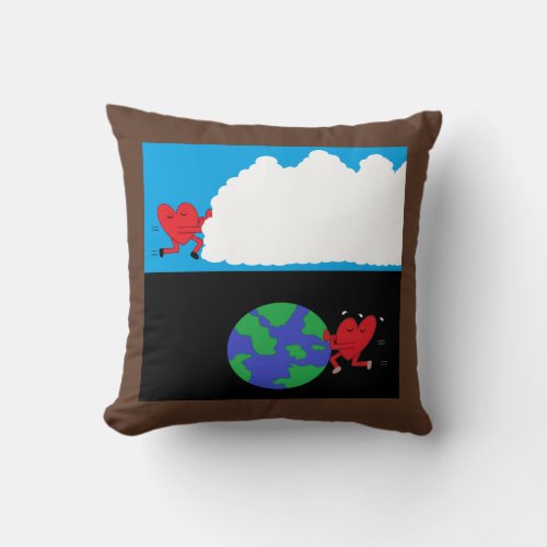 Moving Heaven and Earth  Throw Pillow