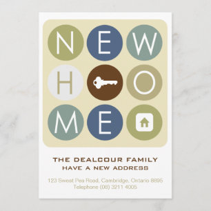 Moving House Announcement - Retro Typography