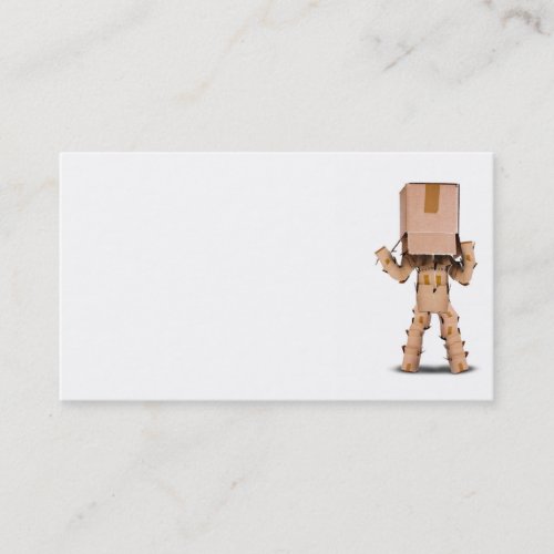 Moving House business box man design Business Card