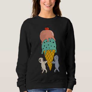 Moving Ice Cream Day - Cute Pugs Classic T-Shirt 2 Sweatshirt