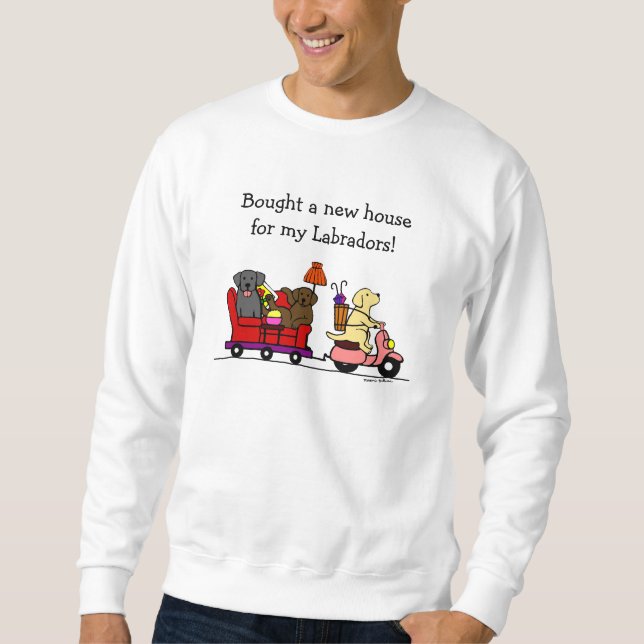 Moving Labradors Sweatshirt (Front)