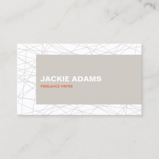Customizable MOVING LINES No. 3 Business Card