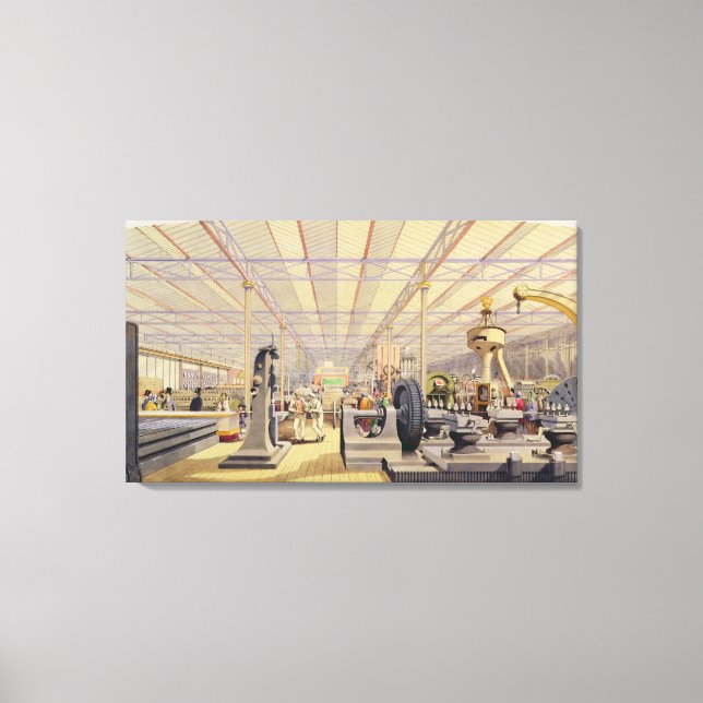 Moving Machinery, plate 49 from 'Dickinsons' Compr Canvas Print (Front)