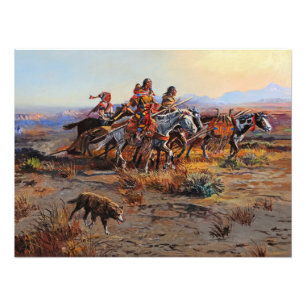 Moving Out by Charles Marion Russell Photo Print