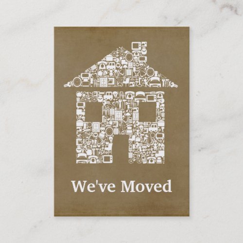 Moving Out Change of Address Business Size Cards