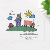 Moving Out Change of Address Notification Cards (Desk)
