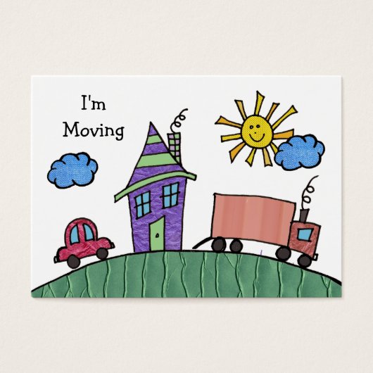 Moving Out Change of Address Notification Cards (Front)