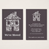 Moving Out Change of Address Notification Cards (Front & Back)