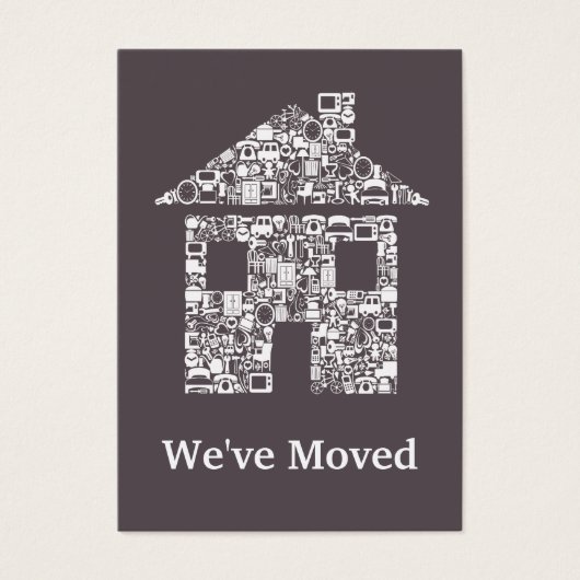 Moving Out Change of Address Notification Cards (Front)