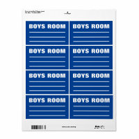 Moving Packing Organizing Labels -  Boys Bedroom 