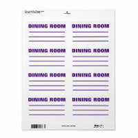 Moving Packing Organizing Labels -  Dining Room